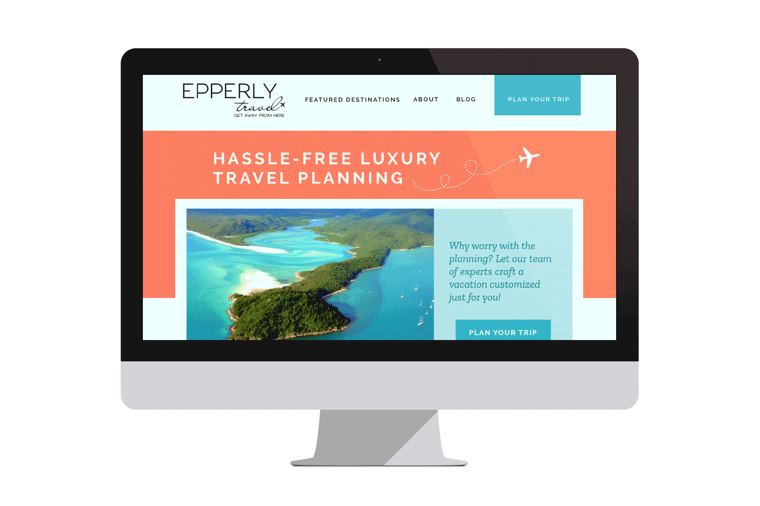 Travel agent website design