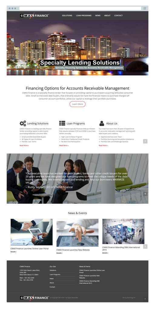 Atlanta Financial Services Website Design